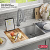 27” Workstation Kitchen Sink Undermount Stainless Steel Single Bowl with WorkFlow™ Ledge and Accessories